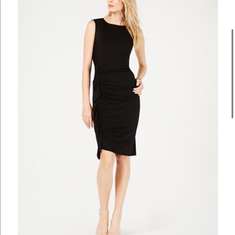 International Concepts INC Ruched Ruffled Dress M